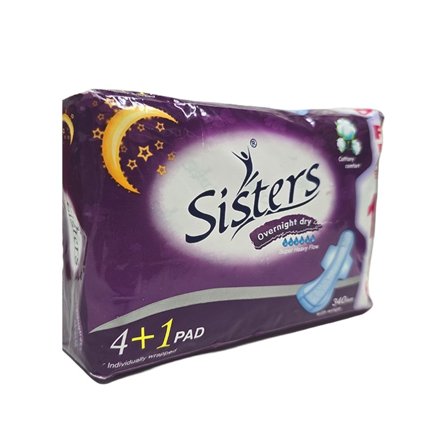 Over Night Dry with Wings  Cottony Comfort 340mm 4pads