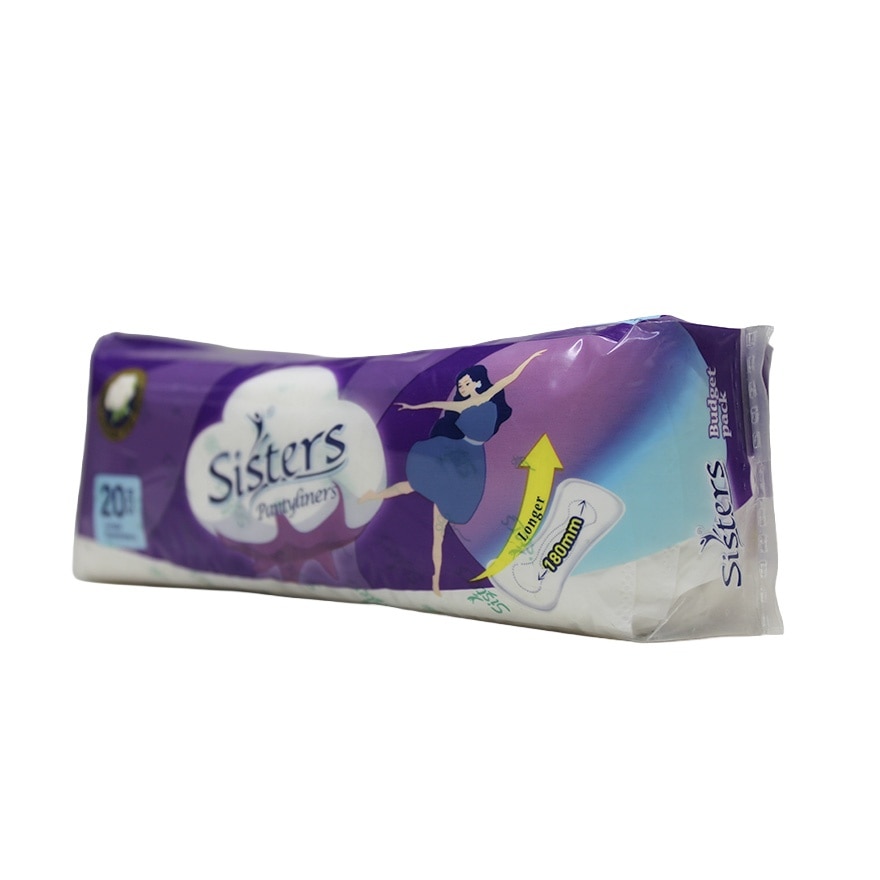 Pantyliner 180mm 20 Longer Pantyliners Budget Pack