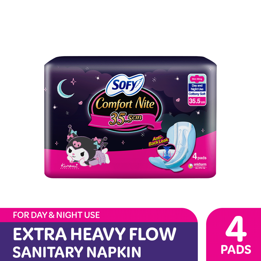 SOFY Comfort Nite Slim Wing 35 cm - 4 pads