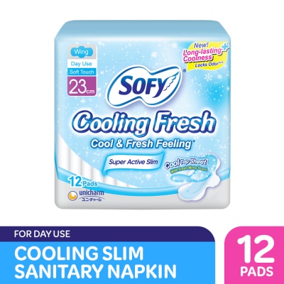 SOFY - SOFY Cooling Fresh Wing 23 cm - 12 pads