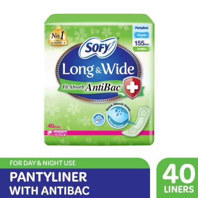 SOFY SOFY AntiBac Pantyliner 15.5cm - 40 pads