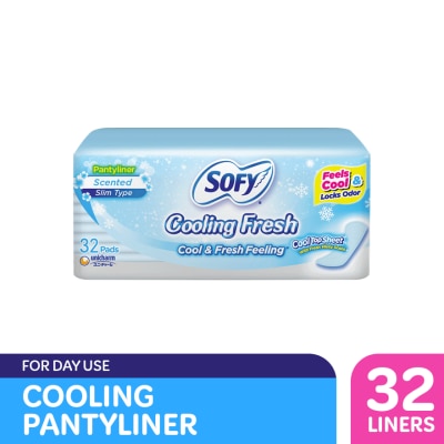 SOFY SOFY Cooling Fresh Pantyliner (Thin) 14 cm - 32 pads