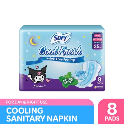 SOFY - SOFY Cool Fresh Night Wing 35 cm - 8 pads