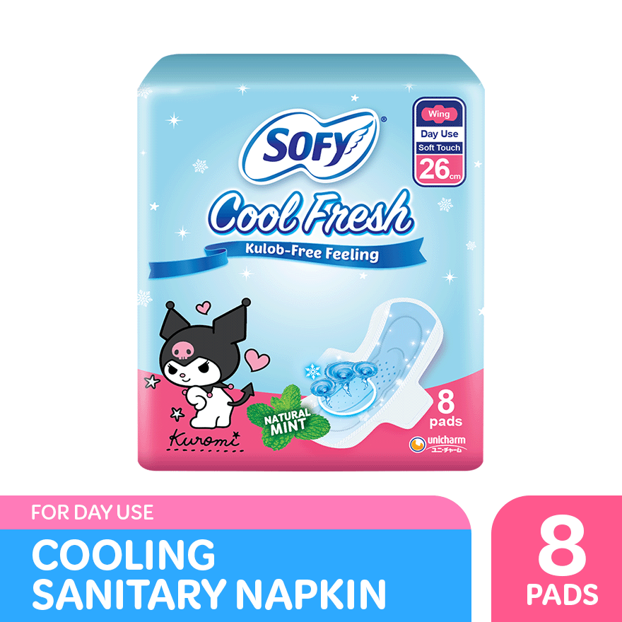 SOFY Cool Fresh Wing 26 cm - 8 pads