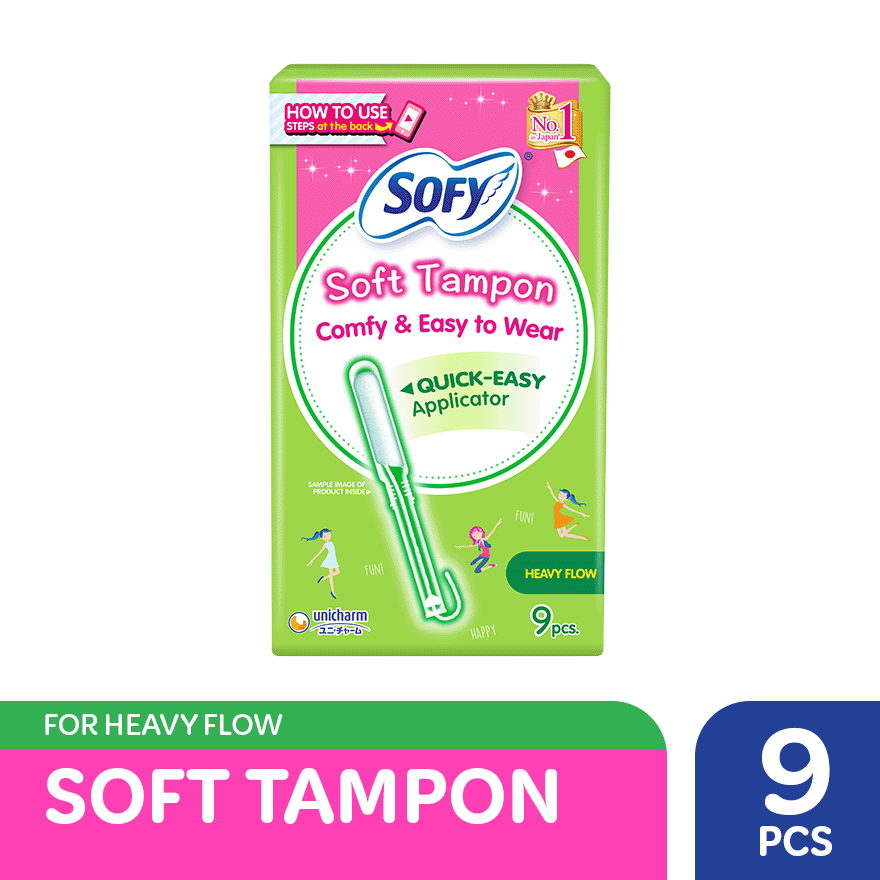 SOFY Soft Tampon Heavy Flow 9s