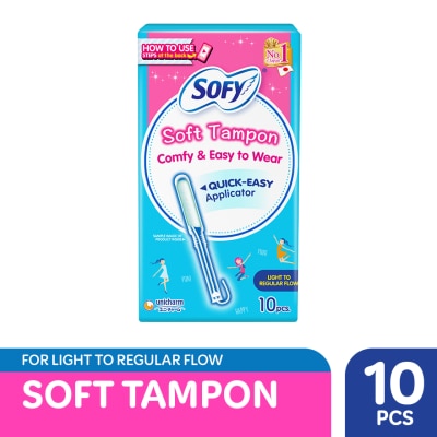 SOFY - SOFY Soft Tampon Light to Regular Flow 10s