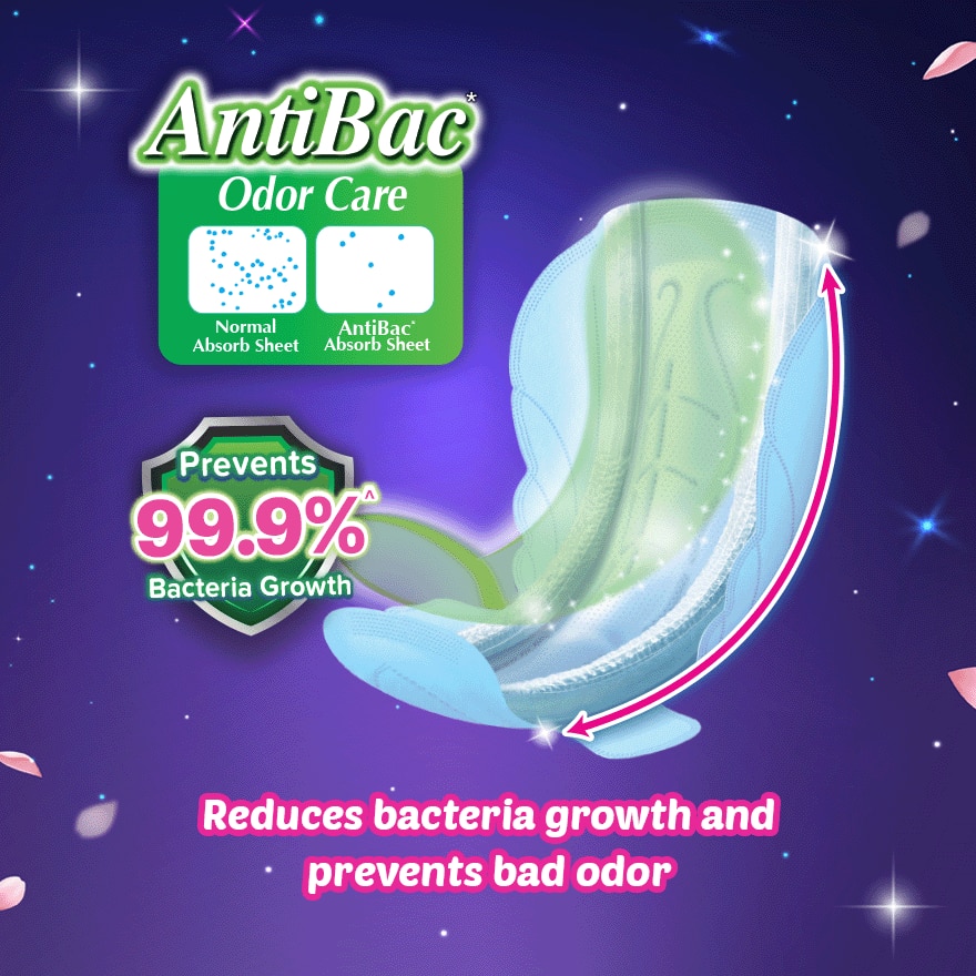 SOFY AntiBac Night Wing 42.5cm - 8 pads