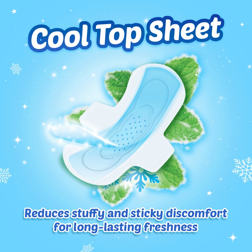 SOFY Cool Fresh Night Wing 35 cm - 8 pads