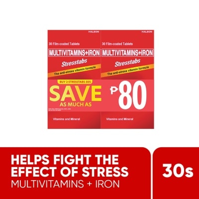 STRESSTABS - STRESSTABS 2x30s Film Coated Tablets Save P80