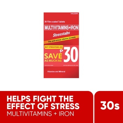 STRESSTABS - STRESSTABS 30s Film Coated Tablet Save P30
