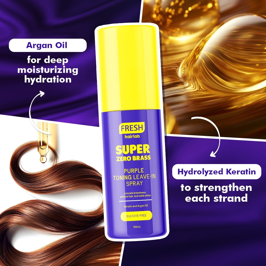 FRESH Hairlab Super Zero Brass Purple Toning Leave-In Spray 100ml