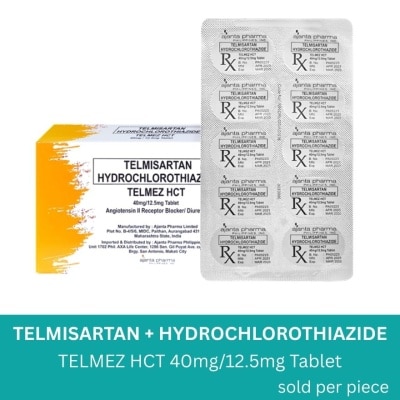 TELMEZ TELMEZ 40mg 12.5mg Tablet Sold Per Piece [PRESCRIPTION REQUIRED]