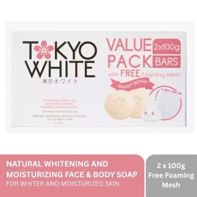 TOKYO Body Soap Natural Whiteningg and Moisturizing 100g 2s