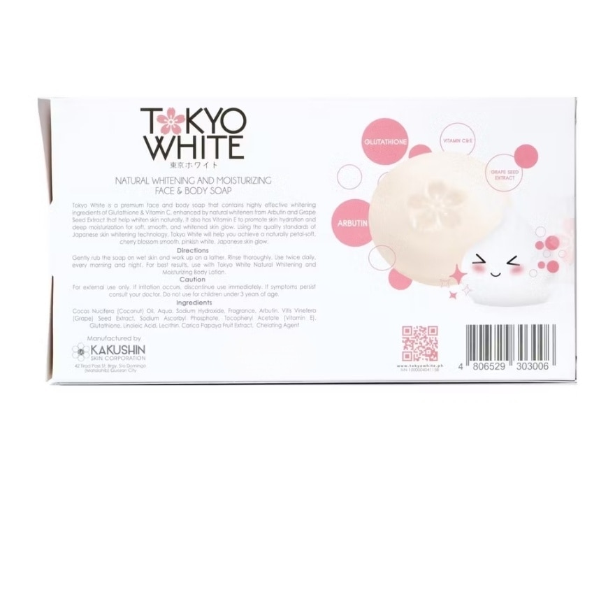 Body Soap Natural Whiteningg and Moisturizing 100g 2s