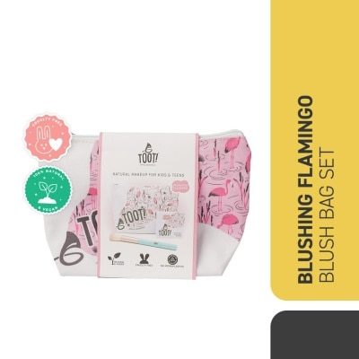 TOOT TOOT Blushing Flamingo Blush Bag Set