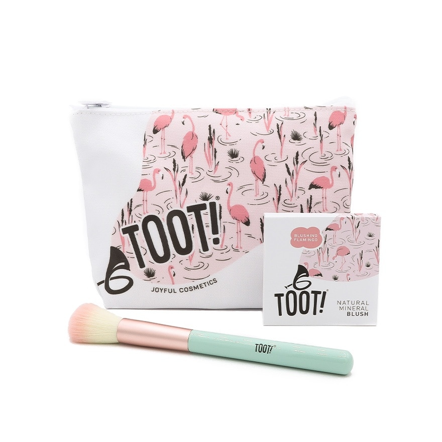 TOOT Blushing Flamingo Blush Bag Set
