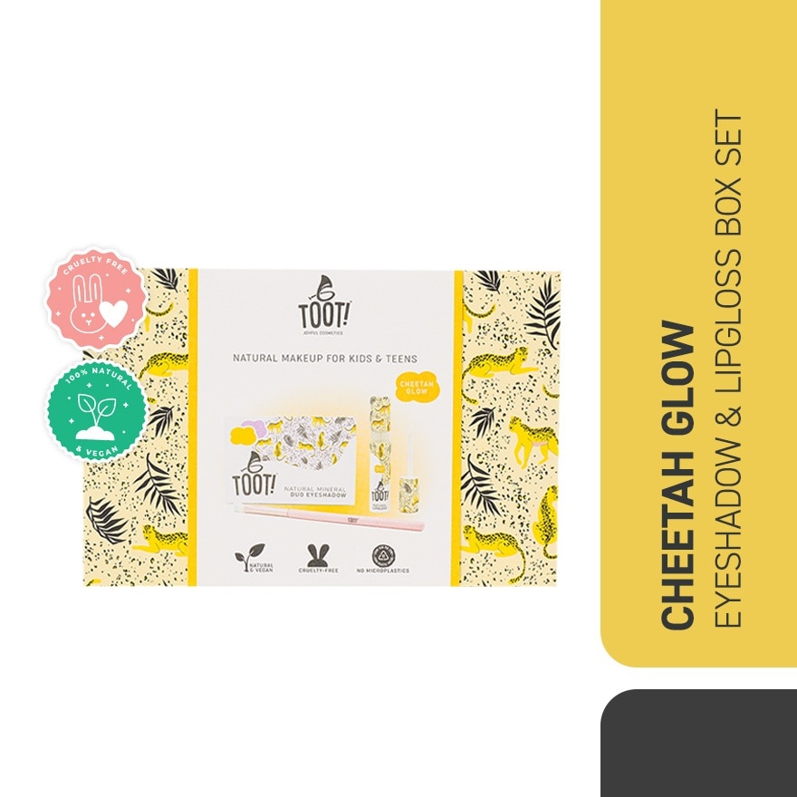 TOOT Cheetah Glow Eyeshadow & Lipgloss Box Set