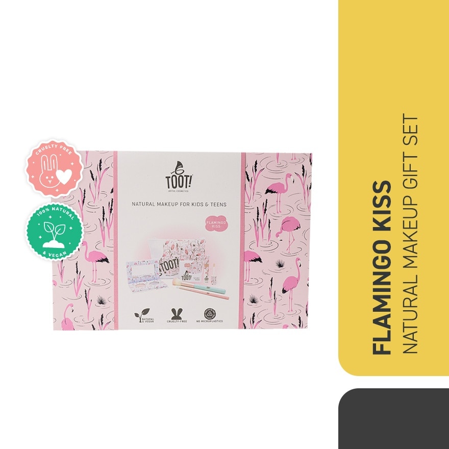 TOOT Flamingo Kiss Natural Makeup Gift Set