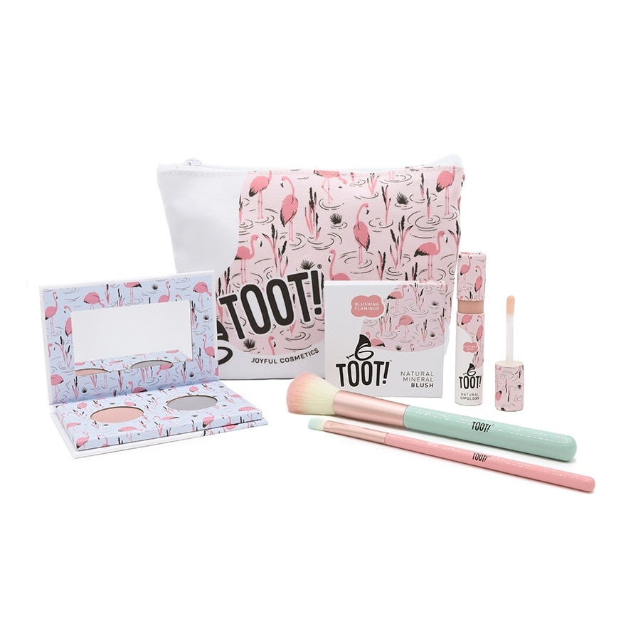 TOOT Flamingo Kiss Natural Makeup Gift Set