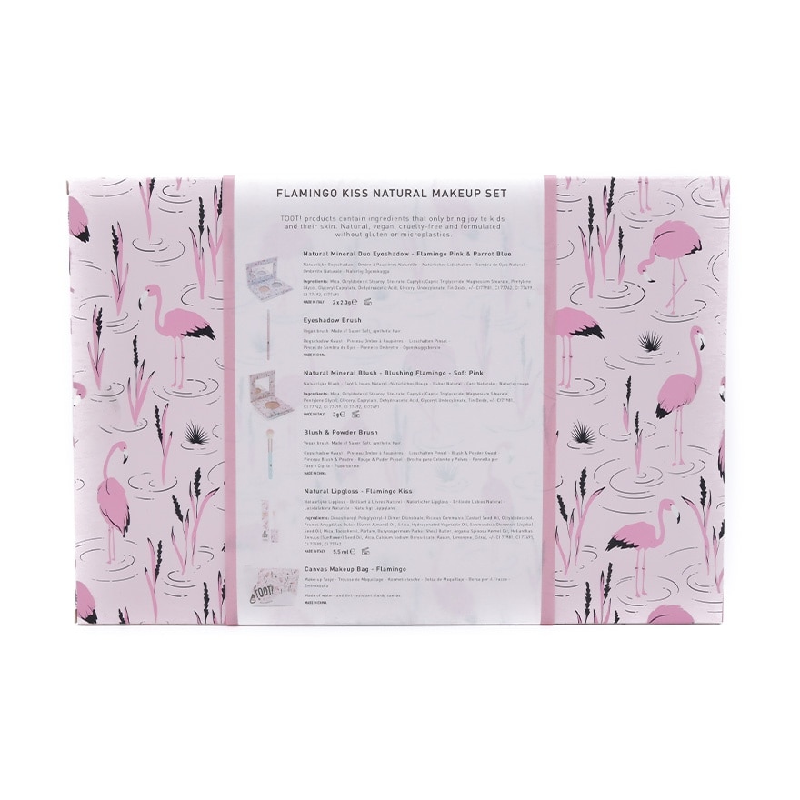 TOOT Flamingo Kiss Natural Makeup Gift Set
