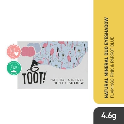 TOOT TOOT Natural Mineral Duo Eyeshadow Fabulous Flamingo And Pretty Parrot 4.6g