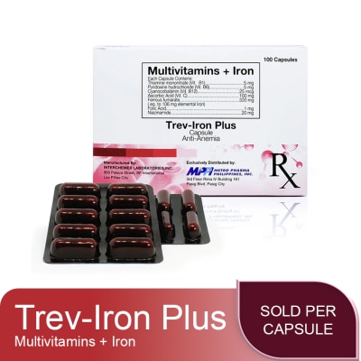 TREV IRON TREV IRON Multivitamins + Iron Sold Per Piece