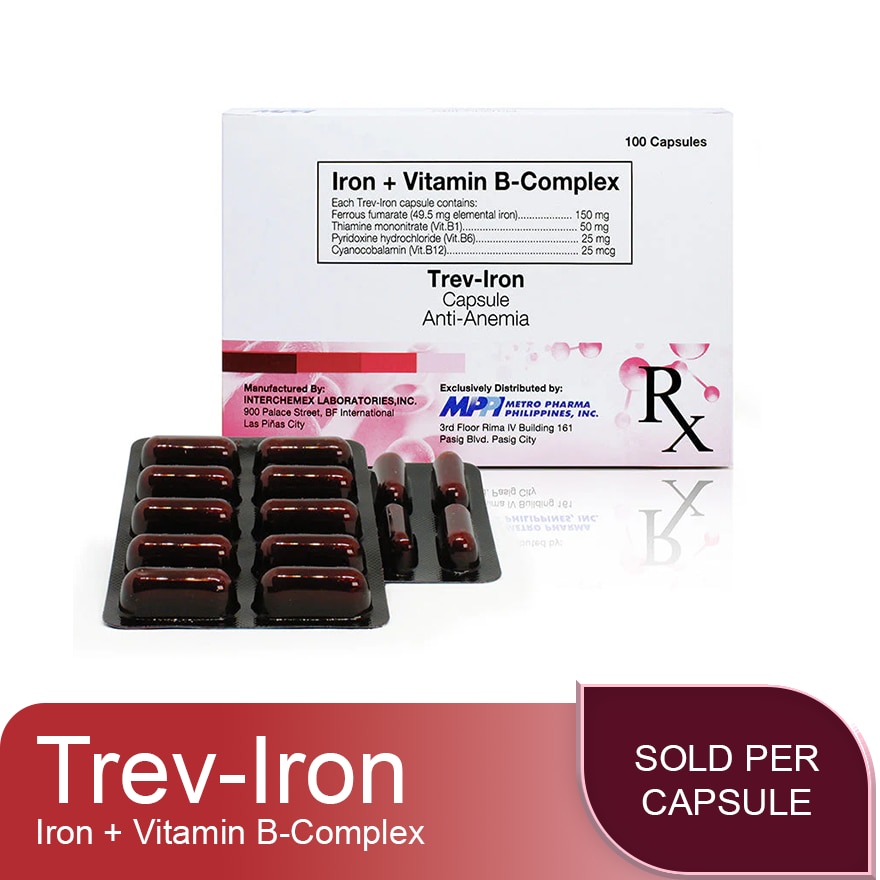 TREV IRON Iron + Vitamin B Complex Sold Per Piece