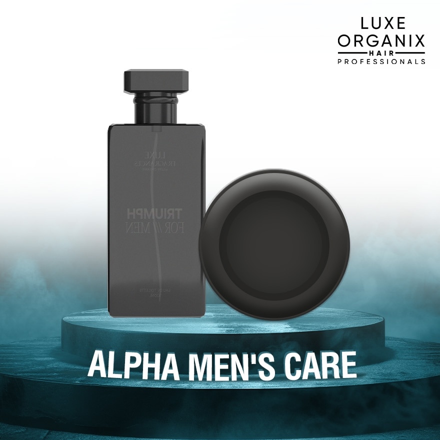 LUXE ORGANIX Chivalry For Men Eau De Toilette & Dashing Gentleman Wax Alpha Mens Care Duo