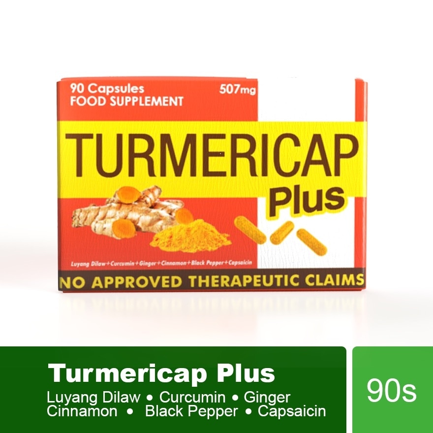 TURMERICAP Turmeric Plus Luyang 507mg Sold Per Piece