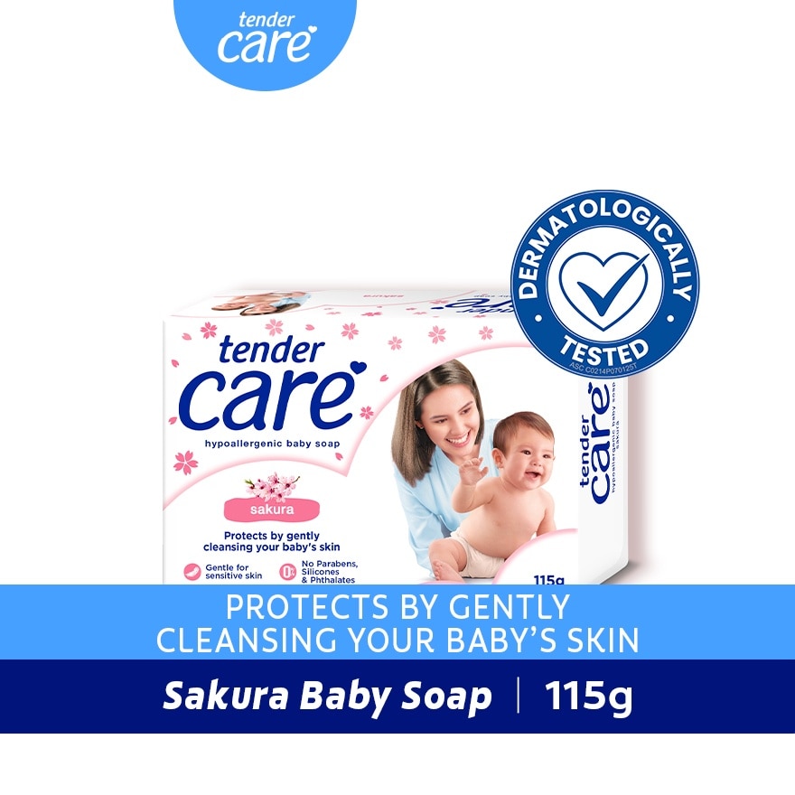 Tender Care Sakura Scent Baby Bar Soap 115g image