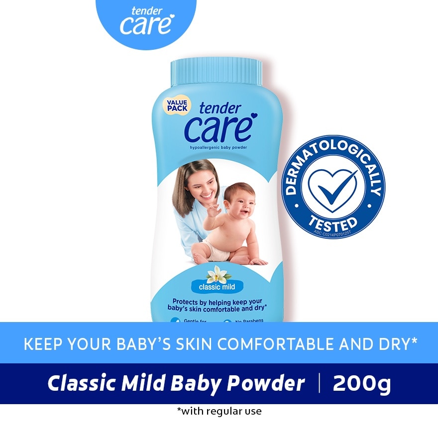 Tender Care Classic Mild Baby Powder 200g image