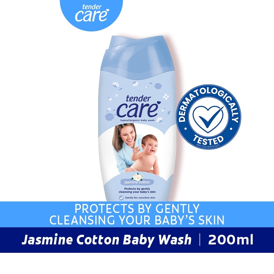 Tender Care Jasmine Cotton Hypo-Allergenic Body Wash 200Ml