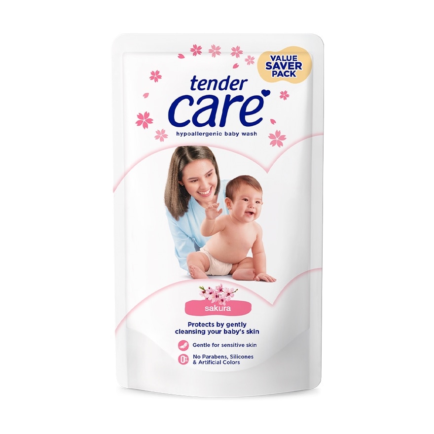 Tender Care Sakura Scent Baby Wash 600mL Doy image