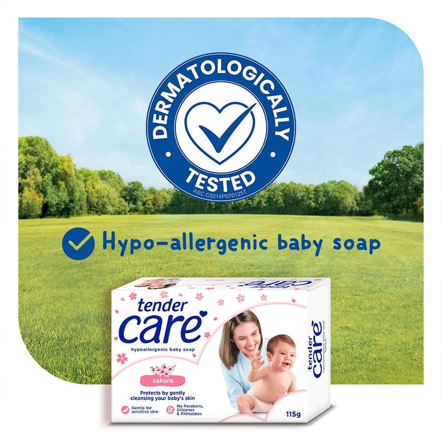 Tender Care Sakura Scent Baby Bar Soap 115g image