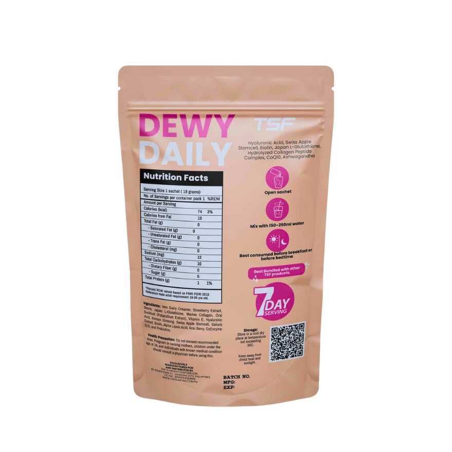 THE SLIM FIRM Dewy Daily Premium Collagen Drink 7 Sachet