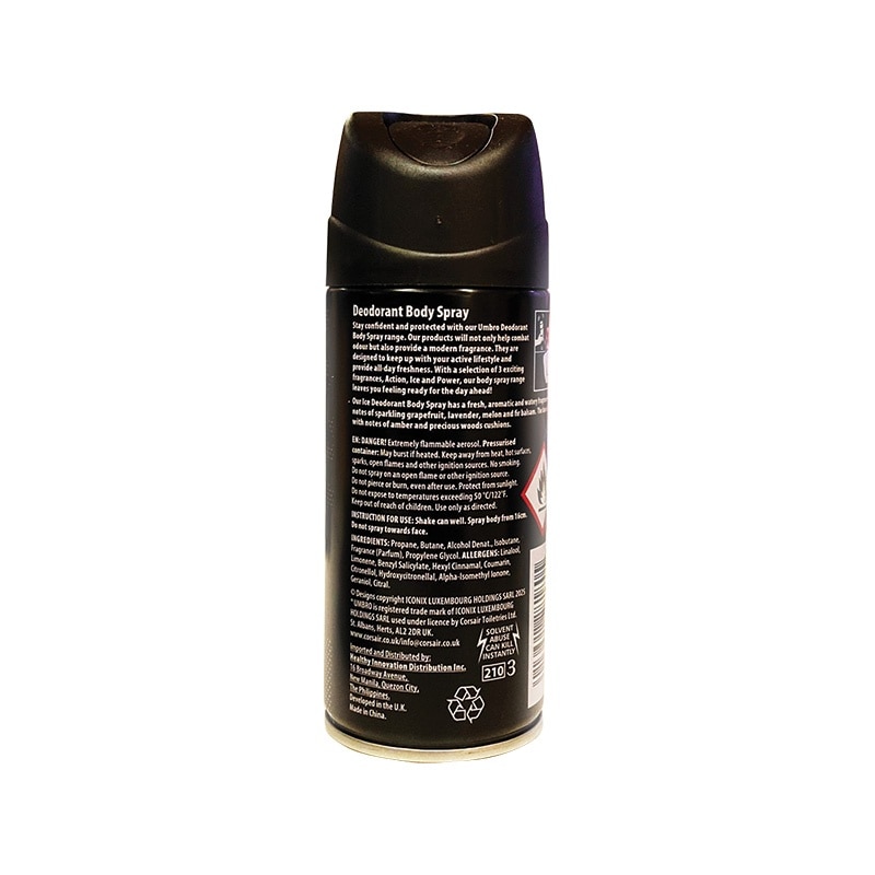 UMBRO Deodorant Body Spray Action 150ml