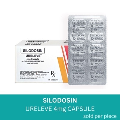 URELEVE URELEVE Silodosin 4mg Capsule Sold Per Piece [PRESCRIPTION REQUIRED]