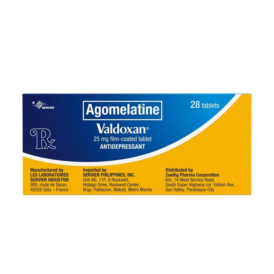 VALDOXAN 25mg Sold Per Piece [PRESCRIPTION REQUIRED]