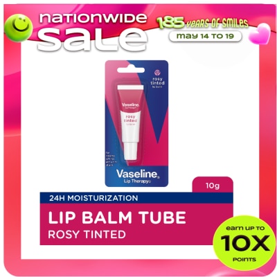 VASELINE - Lip Therapy Rosy Tinted Lip Balm Tube 10G