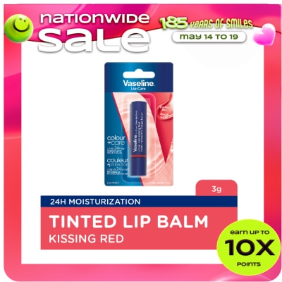VASELINE - Lip Therapy Color and Care - Kissing Red 3g