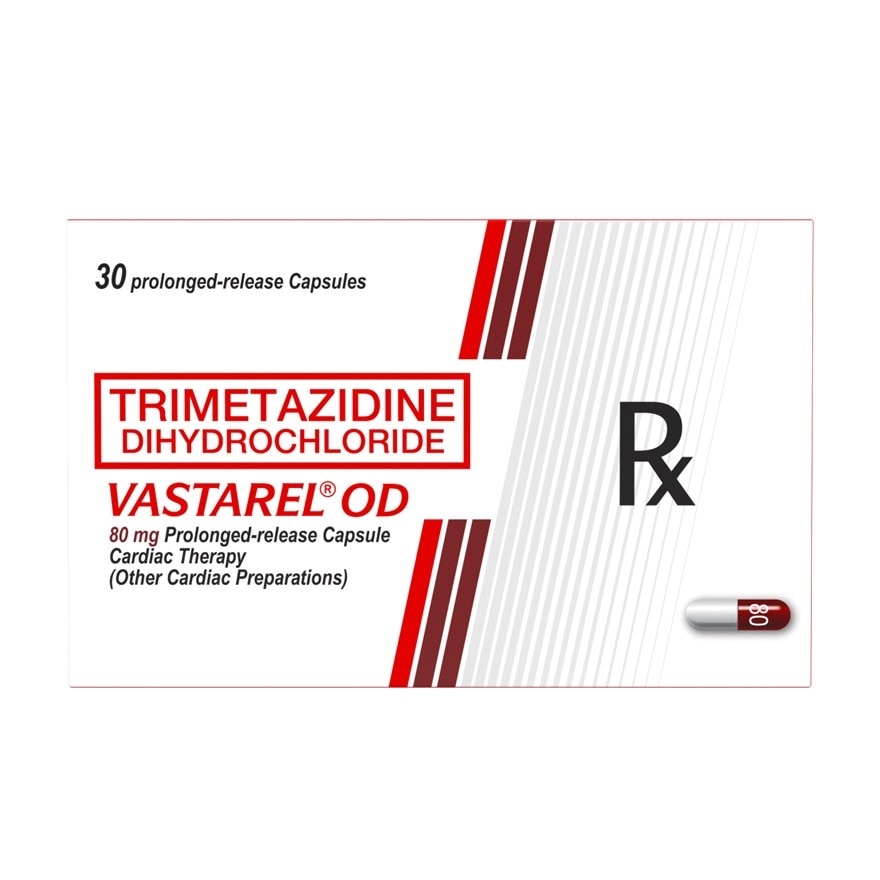 Vastrel OD Trimetazidine Dihydrochloride 80mg 1 Capsule (Sold Per Piece) [Prescription Required] image