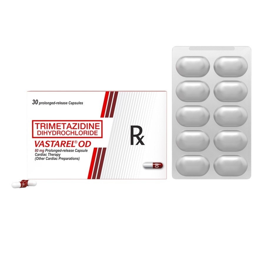 Vastrel OD Trimetazidine Dihydrochloride 80mg 1 Capsule (Sold Per Piece) [Prescription Required] image