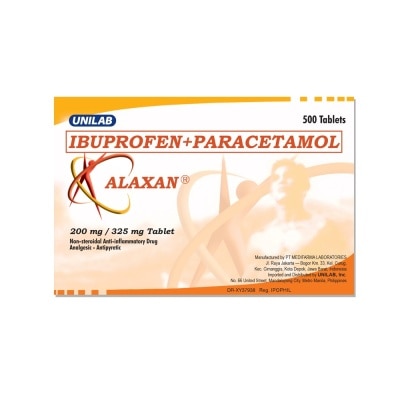 ALAXAN Ibuprofen Paracetamol 200mg/ 325mg tablet