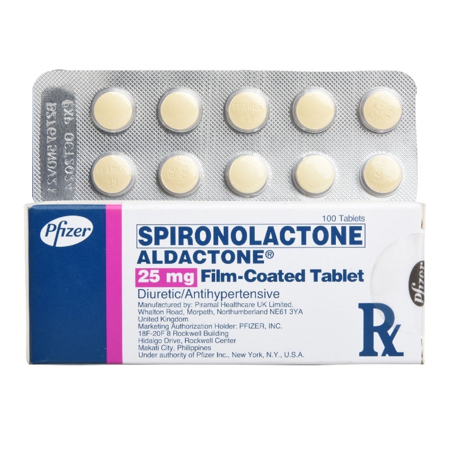 ALDACTONE Spironolactone 25 mg 1 Film-Coated Tablet Sold Per Piece [PRESCRIPTION REQUIRED]