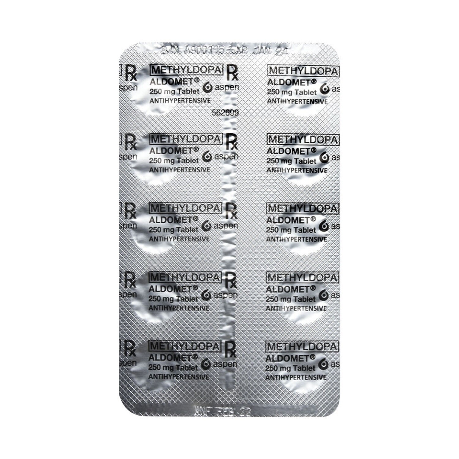 Aldomet Methyldopa 250mg 1 Tablet [Prescription Required]