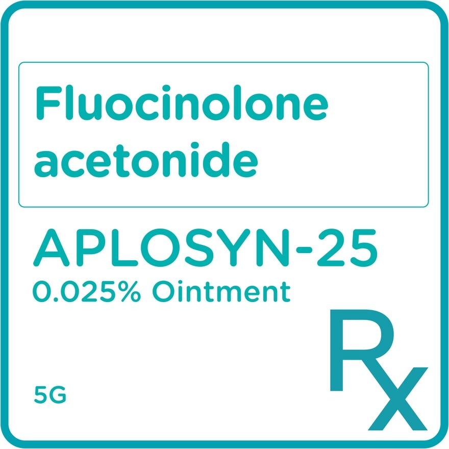 Fluocinolone acetonide 0.025% Topical Ointment 5 g [PRESCRIPTION REQUIRED]