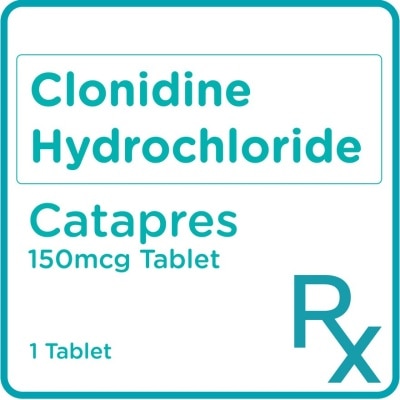 CATAPRESS Clonidine HCl 150 mcg 1 Tablet [PRESCRIPTION REQUIRED]