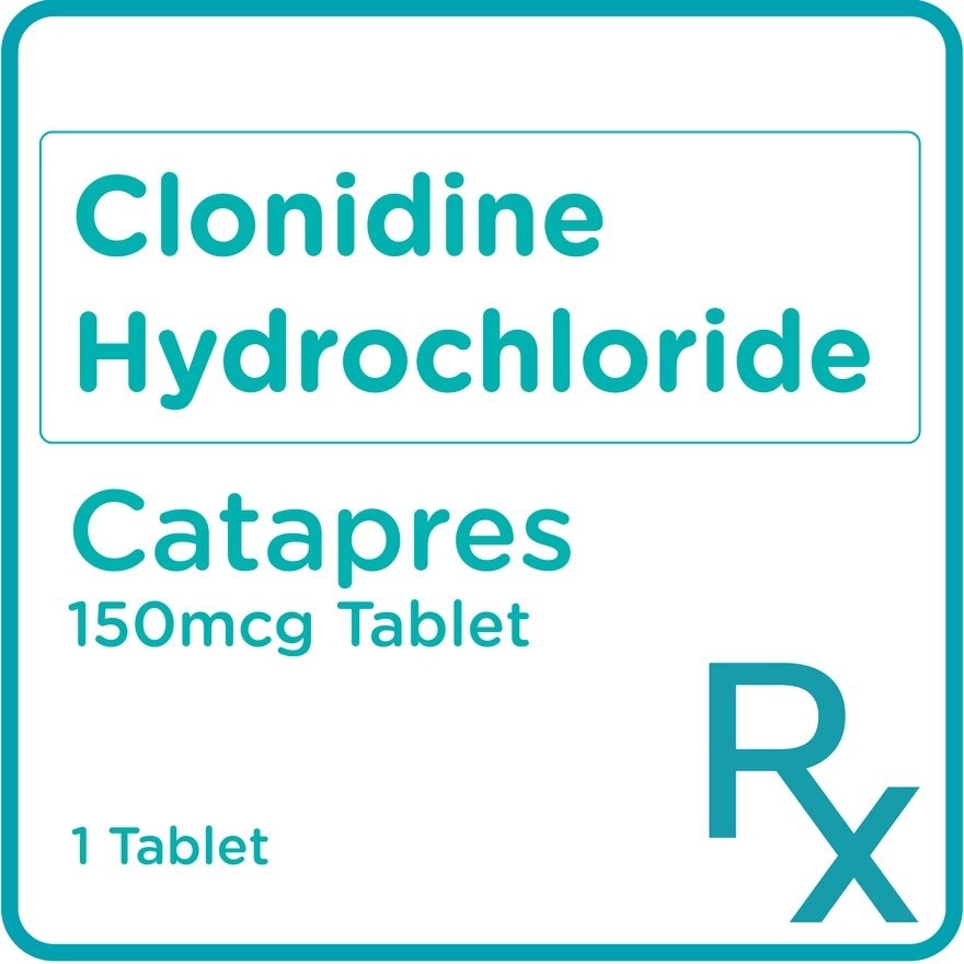 Clonidine HCl 150 mcg 1 Tablet [PRESCRIPTION REQUIRED]