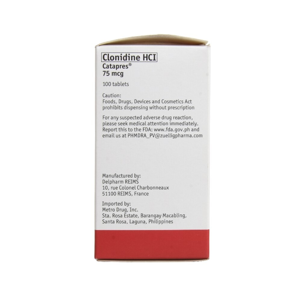 Catapres Clonidine mcg 1 Tablet [Prescription Required]