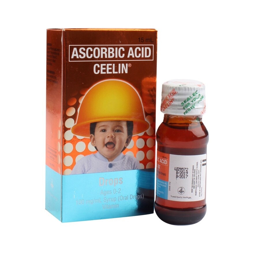 Ceelin Ascorbic Acid Orange Flavor Drops 100mg/ml